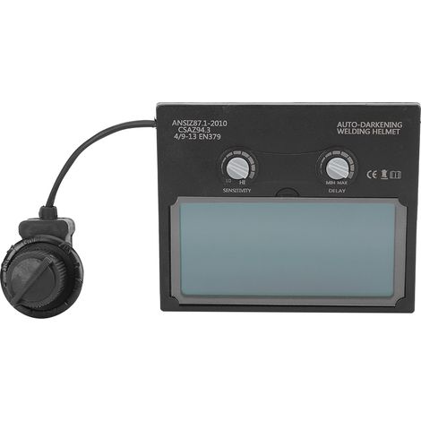 Ortviai Lentille de casque à souder automatique à obscurcissement solaire avec réglage continu – DIN 9-13, 92 x 42 mm