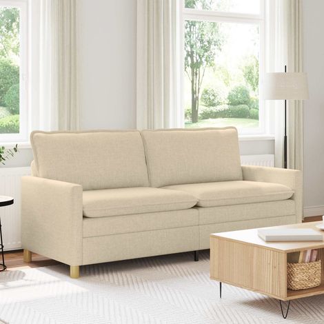 Sofá Crema 196 x 81 x 87,5 cm Tela