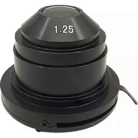 Condenseur d'Abbe pour microscope (NA125) - Accessoires optiques à diaphragme variable pour la convergence de la lumière en fond clair - JXLGV (1/5)