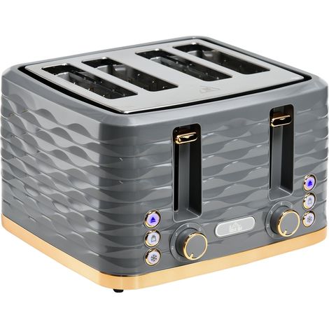 4-Scheiben-Toaster, 7 Bräunungsstufen, automatische Abschaltung