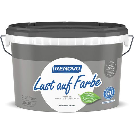 RENOVO Lust auf Farbe matt 2,5L Zeitloser Beton 7594