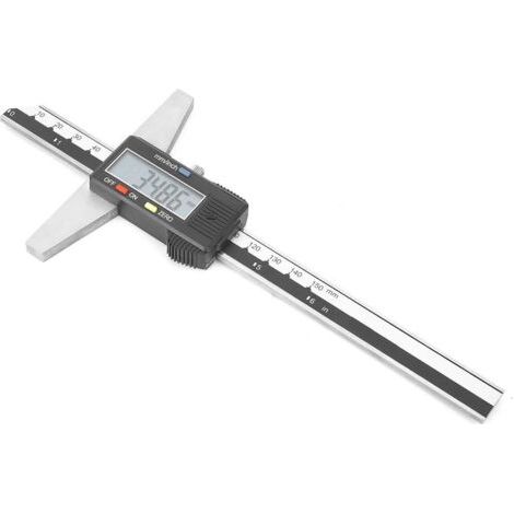 0-150 mm Jauge de profondeur numérique,Pied à coulisse numérique en acier inoxydable de haute précision de 0,01 mm avec système de mesure mm/pouce