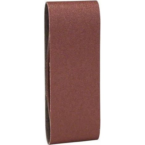Bosch Set de 3 bandes abrasives pour ponceuses à bande, qualité rouge (1/2)
