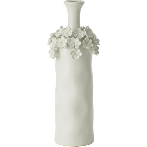 Vase Fleur en Céramique "Yucca" 40cm Blanc (1/3)