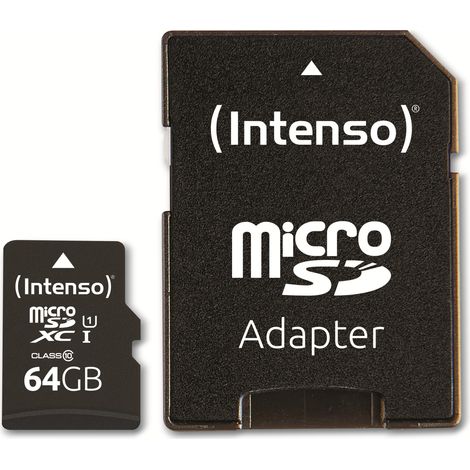 INTENSO MicroSD-Card Performance Line, 3424490, 64 GB