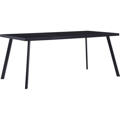 Esstisch Schwarz 160 x 80 x 75 cm Hartglas