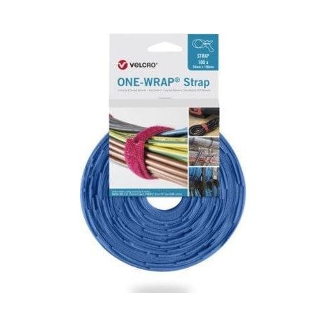 Velcro Strap ONE-WRAP bleu 20 mm x 330 mm réutilisable