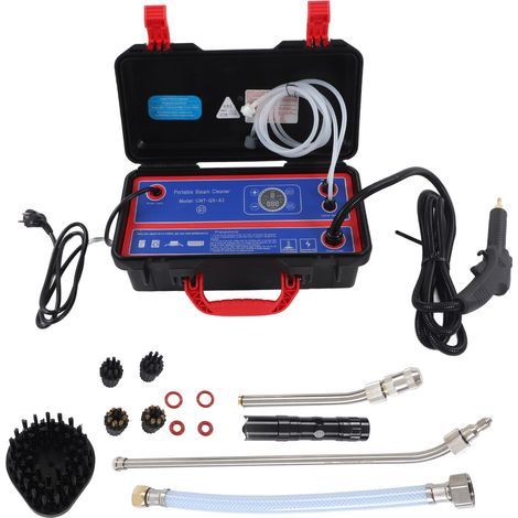 Nettoyeur à vapeur haute pression 3500W, Machine commerciale de nettoyage à température pour voiture et cuisine, prise ue 220V