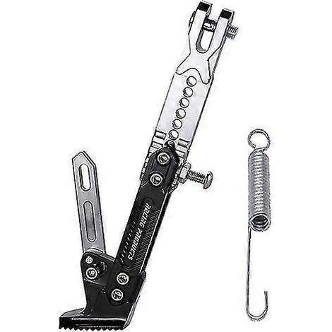 Motorrad-Seitenständerhalterung, Fußstützenhalterung, Parkstützenhalter, Pitbike-Zubehör, Motorradzubehör, Universal – Silber (1/5)