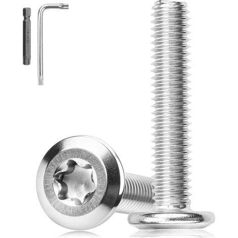 12 Pièces Vis M8x30 mm Boulons à Hexagonale Boulon M8 Vis Convient Aux Appareils Les Meubles à la Maison Machines Avec clé Torx Avec Clé à Tête de Tournevis (1/5)