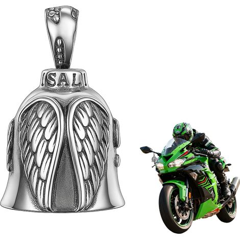 Guardian Bell, Motorcycle/Bicycle Bell, Stainless Steel Guardian Angel Hanging Bell, Lucky Bell Motorcycle Bells (1/5)