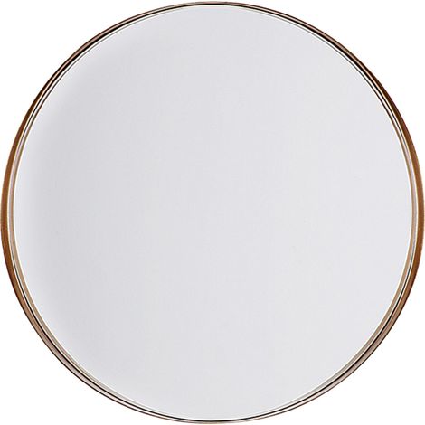 Espejo de pared color cobre redondo 40 cm pieza decorativa Piney (1/5)