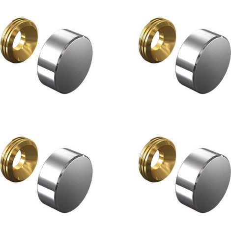 Set de 4 cache vis Inox 13 mm (1/6)