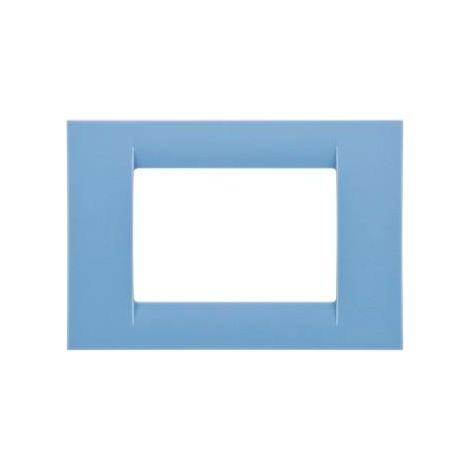 PLAQUE 3 POS.BLEU CIEL SYSTEM VIRNA GEWISS GW22163