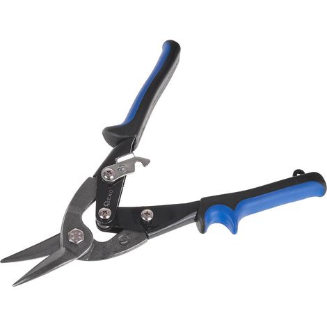 Tijeras para chapa Geko g01367 250 mm hojas afiladas ergonómico (1/4)