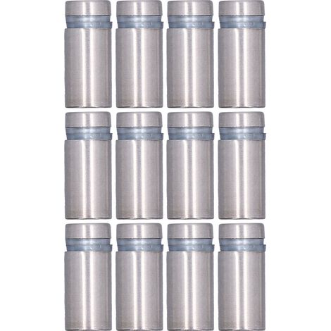 Lot de 12 vis d'écartement en acier inoxydable pour panneaux muraux publicitaires, clous pour acrylique 1/2 po x 1 po (1/5)