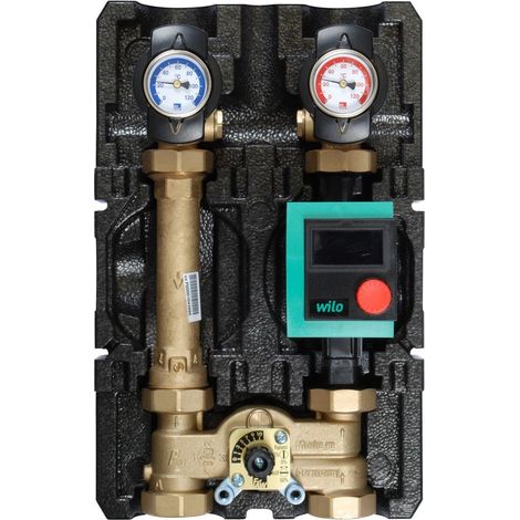 Module de circuit de chauffage K34 DN25 mel.3voies+bypass+WiloStratos Pico 25/1-