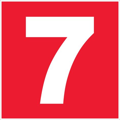 N°7 - 200x200mm - Rigide Rouge - 4220628