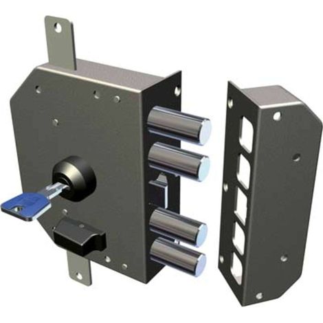 SERRATURA LEGNO APPLICARE 3250 K55/34 CR - C.EUROPEO M4 TRIPL+SCR E.MM 60 DX - 1 pezzo