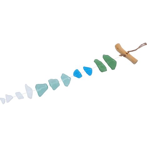 Windspiele, handgefertigte Windspiele aus Treibholz und Seeglas, Unikate für die Innen- und Außendekoration. (1/5)