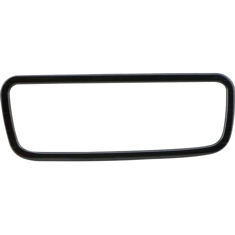 (Noir) 1 accessoire en acier inoxydable compatible avec Hyundai Kona Kauai 2017-2022 : cache-bouton de commutateur de phares et garniture circulaire (1/5)