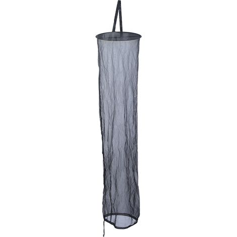 Cage à insectes suspendue pliable noire avec transmission de la lumière, maille respirante pour plantes et insectes (1/4)