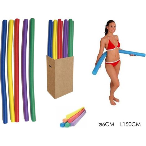 TUBO GALLEGGIANTE FITNESS 150X6CM 6 COLORI.