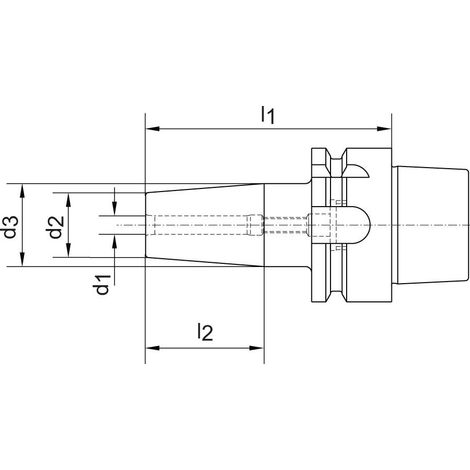 Mandrin de frettage DIN69863E 4.0x60mm HAIMER (1/5)