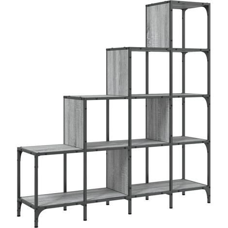 Maison Exclusive - Bücherregal Grau Sonoma 122x30x132 cm Holzwerk
