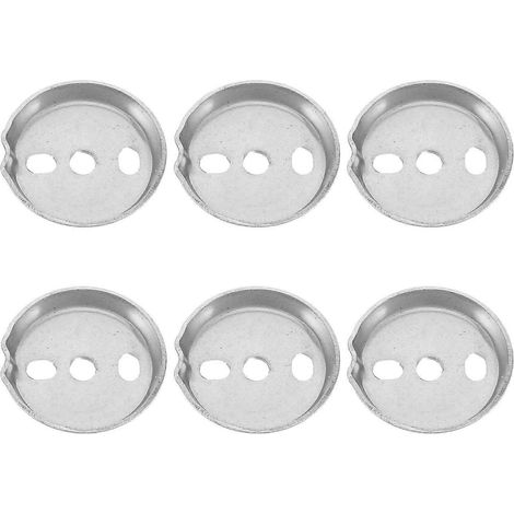 Supports de fixation pour porte-serviettes, design simple, ensemble argenté de 6 pièces (1/5)