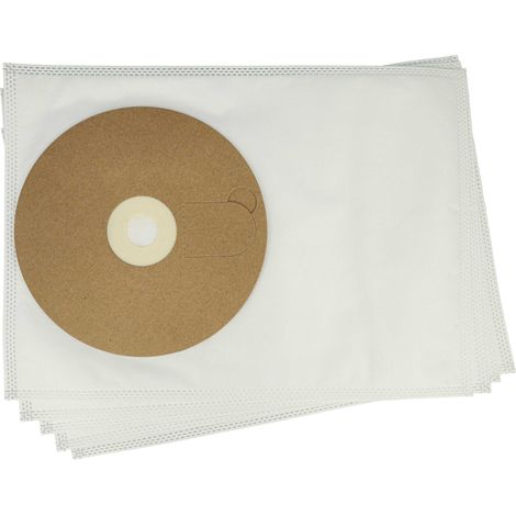 vhbw 5x sacchetto sostituisce Wirbel 895041 per aspirapolvere - microfibra, 37,5cm x 27cm Bianco (1/4)