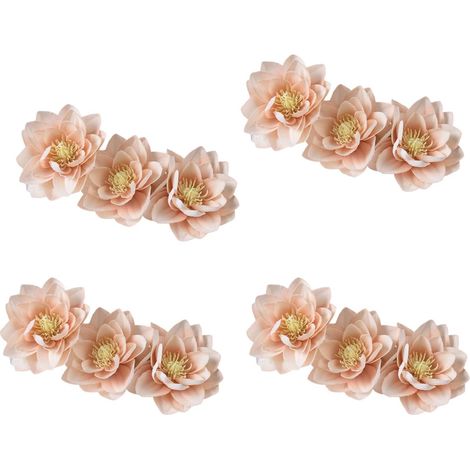 Set di 4 eleganti fermatende a forma di fiore per la decorazione della casa.