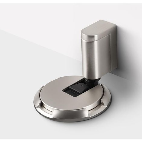 Butoir de porte magnétique réglable sans perçage – Adhésif puissant pour installation facile – Mécanisme silencieux pour intérieur et extérieur (1/5)