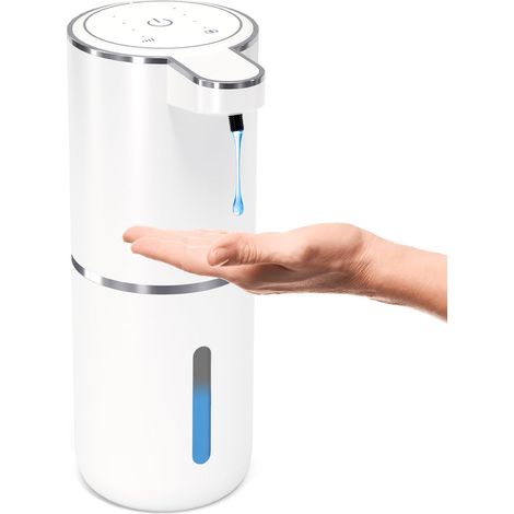 Automatischer Schaumseifenspender, berührungsloser Schaumseifenspender, 363 ml (12,8 oz) Wandmontage, wiederaufladbarer intelligenter Seifenspender, geeignet für Bad- und Küchenreiniger, einfach für K