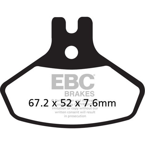 Pastillas de freno EBC FA468R (juego para 1 disco)
