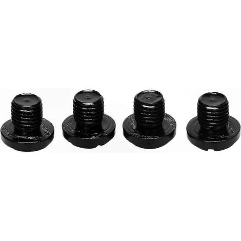 Bouchons filetés M10x1.25 pour rétroviseurs moto, lot de 4 embouts de protection en métal, pas de vis 1.25, capuchons de fixation universels pour guidons, remplacement durable. (1/5)