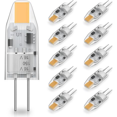 Ampoule À LED G4 1W 1,5W Blanc Chaud 2700K 120 Lumens AC/DC 12V Mini Ampoule Remplacement Halogène 10W 15W (1/5)