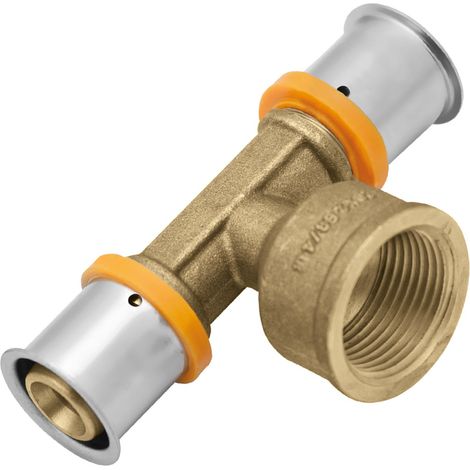 Raccordo a T in ottone GW ultraPRESS - 25 Rp3/4" (1/4)