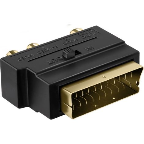 Ekon ECVSCAR3RCAMF cavo e adattatore video SCART (21-pin) 3 x RCA Nero (1/4)