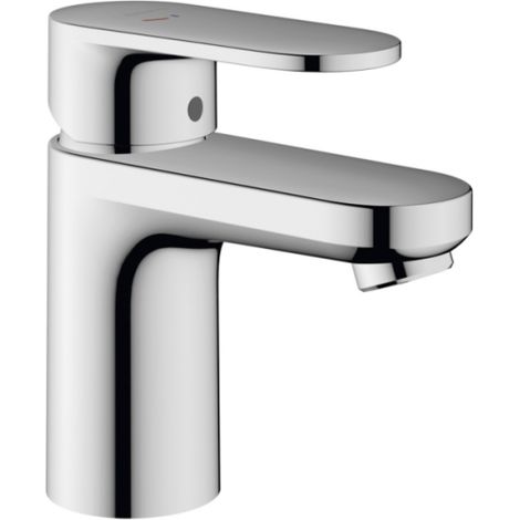 Hansgrohe Vernis Blend - Grifo para lavabo con desagüe Push-Open, CoolStart, negro mate 71598670