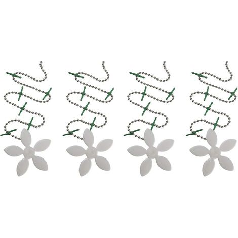 Bardusch-Protections de bonde de douche vues dans l'émission Shark Tank, attrape-cheveux jetables, motif fleur, lot de 4 (1/4)