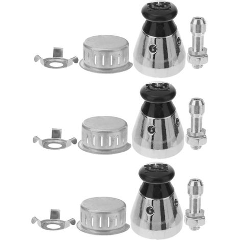 Kit de accesorios de aluminio para olla a presión de 3 piezas: válvulas de seguridad desmontables y limitador de presión para ollas a presión - Fácil limpieza y uso