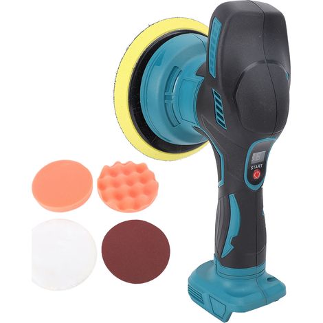 [JAMAIS UTILISÉ]Polisseuse de voiture sans fil, sans balais, 6 vitesses, kit de polissage 6 pouces pour éliminer les rayures et les défauts (1/5)