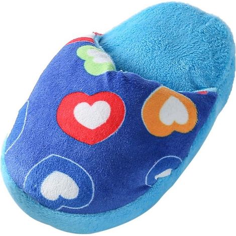 1 pièce Jouet en peluche pour chien, jouet interactif pour chien, chaussons mignons en peluche, jouet occupation chien et chiot de taille moyenne, jouet à mâcher pour la réduction (1/5)