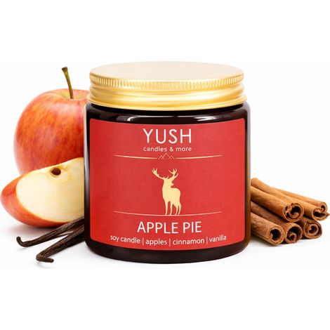Apfelkuchen – Duftkerze aus Sojawachs mit Apfelkuchenduft, Zimt und Vanille, 120 ml (1/5)