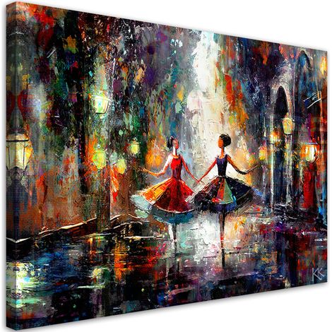 Tableau sur toile Tableau sur toile Ballerines dansantes 60x40 (1/5)