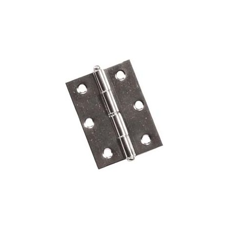 CERNIERE CON PERNO SFILABILE IN ACCIAIO NICHELATO- - mm.50x40 - 24 pezzi