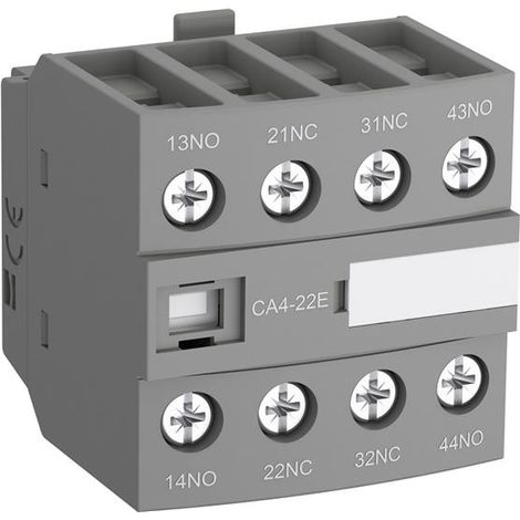 Blocco Contatti ausiliari 2 NA + 2 NC  frontale ABB CA422E