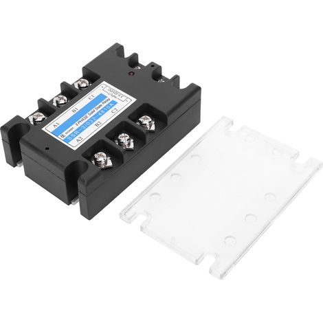 Relais statique triphasé SSR-3 D4810 10A, commande CC/CA, alimentation industrielle (1/5)