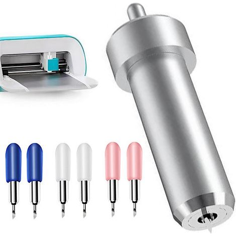 Lame de rechange de qualité supérieure + boîtier - Compatible avec Cricut Joy Xtra/Extra (3 couteaux Cricut) - Argenté (1/5)